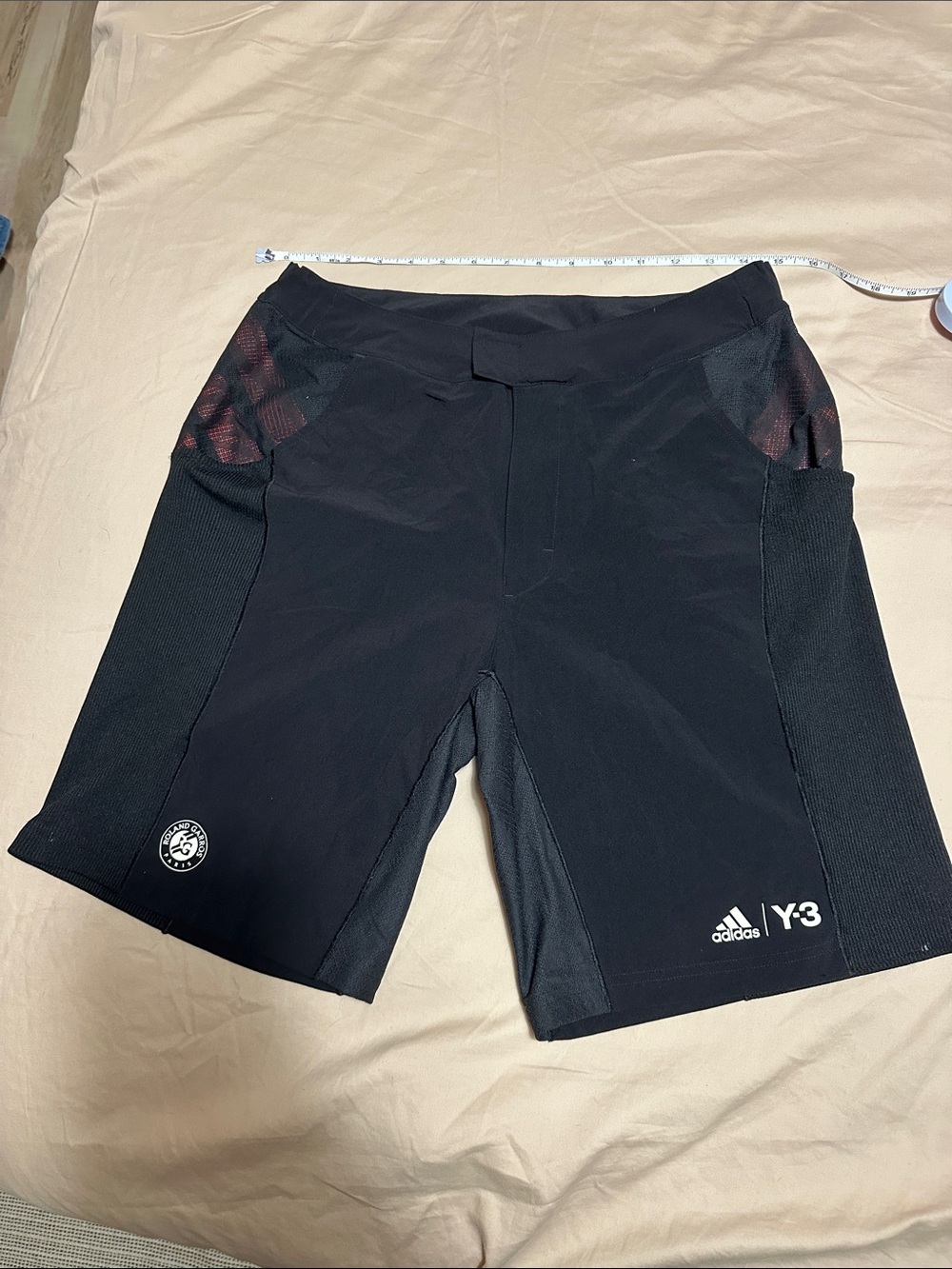 Adidas Y-3 Yohji Yamamoto Roland Garros Tennis Shorts Black Medium RARE